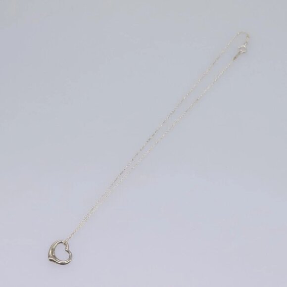 TIFFANY&Co. Open Heart Necklace Ag925 Silver Auth am7763 - Picture 13 of 13